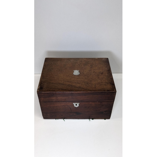 587 - A Victorian Rosewood Vanity Box.