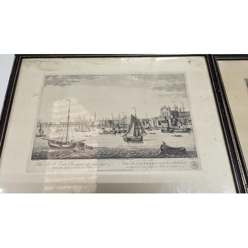 294 - 8 x Framed Engravings of 18th Century London 42 x 32cm in Frame