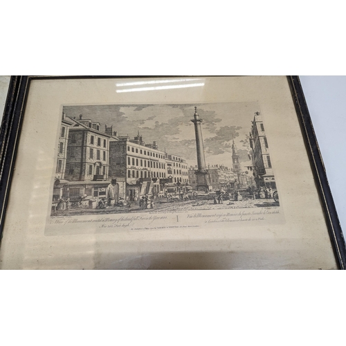 294 - 8 x Framed Engravings of 18th Century London 42 x 32cm in Frame