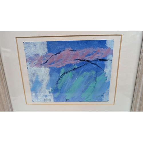 264 - A David Pearce Abstract Painting. 46cm x 40cm In Frame. Winner of the John Moore Prize. Exhibited at... 