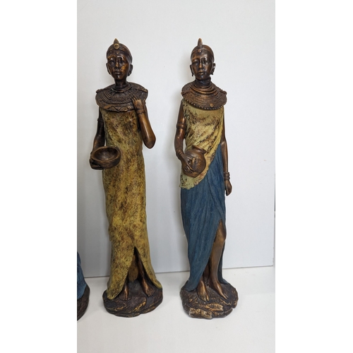 521 - 4 x African Figurines.