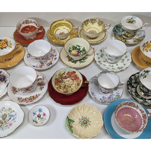 591 - A Collection of Teacups and Saucers etc. Paragon, Aynsley, Royal Grafton etc.