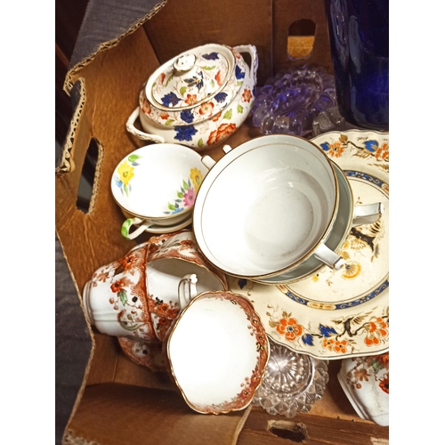 665 - Box of Mixed Glass and China Including Booths, Aynsley, Alexandra and Much more