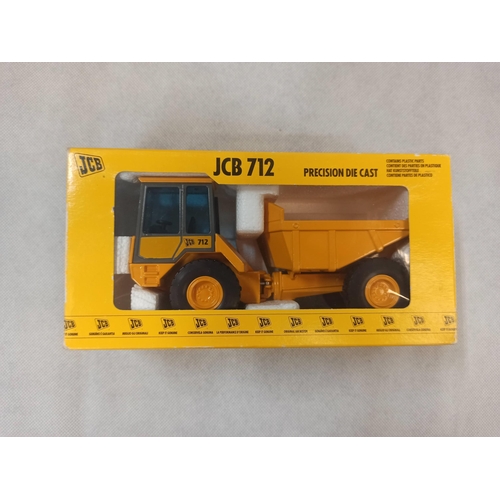 1093 - JCB 712 Die Cast Model In Original Box & Packaging, Made By Joel.