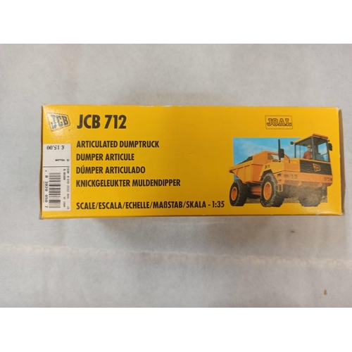 1093 - JCB 712 Die Cast Model In Original Box & Packaging, Made By Joel.