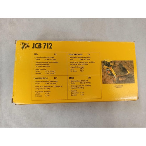 1093 - JCB 712 Die Cast Model In Original Box & Packaging, Made By Joel.