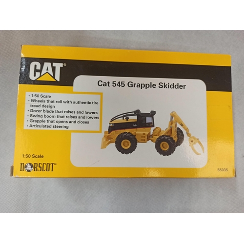 1095 - Cat 545 Grapple Skidder Die Cast Model In Original Box & Packaging. Made By Norscof