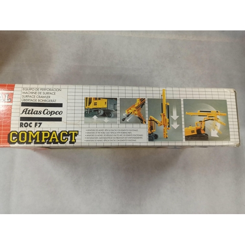 1097 - Atlas Copco ROCF 7 Rock Drill Die Cast Model In original Box & Packaging. Made by Joal.