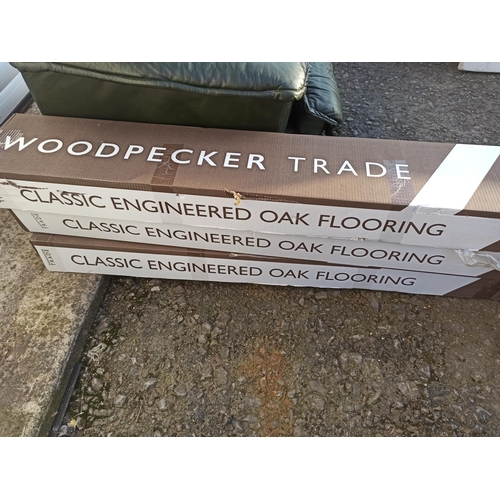 73 - 3 x Woodpecker Trade Engineered Oak Flooring 2.88 mtr2 Per Box