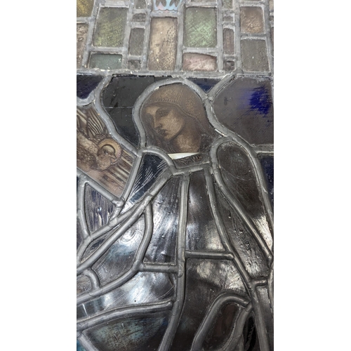 811 - A Stained Glass Window 50 x 52cm