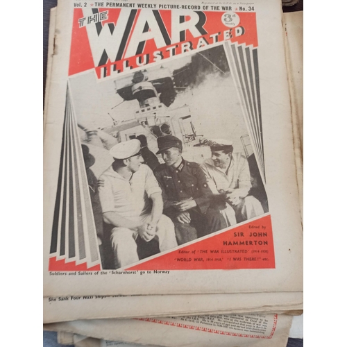 367B - The War Illustrated Affemera Magazines From 1940's.