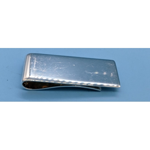 561 - Hallmarked Silver Money Clip