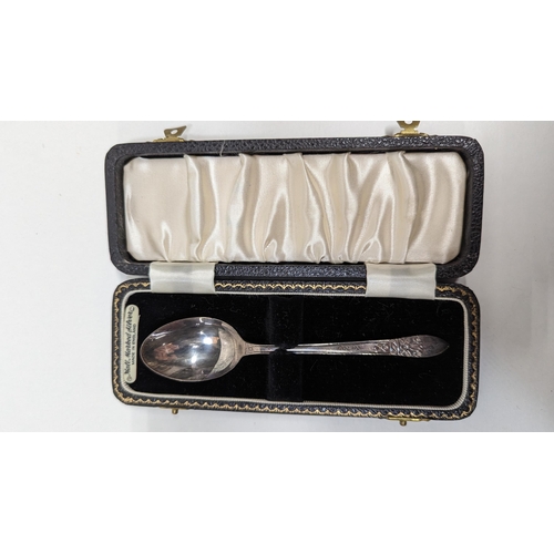 554 - A Hallmarked Silver Spoon in Presentation Case