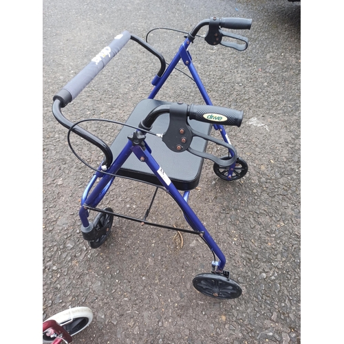 119 - Drive Walking Frame with Seat and Brakes