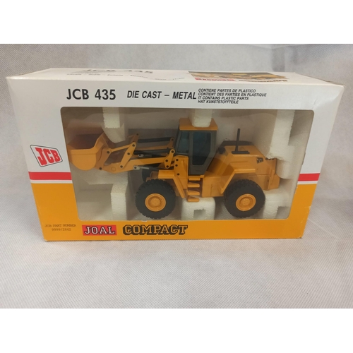 1096 - JCB 435 Die Cast Model Boxed In Original Packaging, made By Joal.