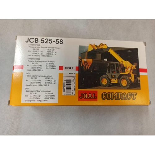 1094 - JCB 525-58 Die Cast Model Boxed In Original Packaging, Made By Joal.