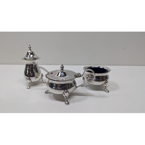 518 - A Silver Plated Cruet Set