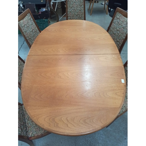 645 - A G Plan Teak Expanding Dining Table & 4 Tapestry Back Chairs, Mark To Top As Pictured.
106cm x 72cm... 