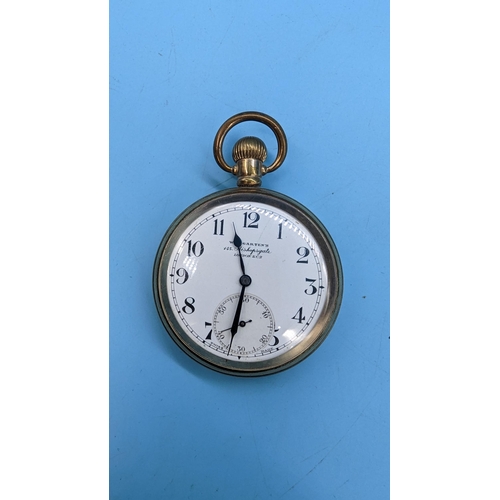 567 - A Gold Plated Pocket Watch 