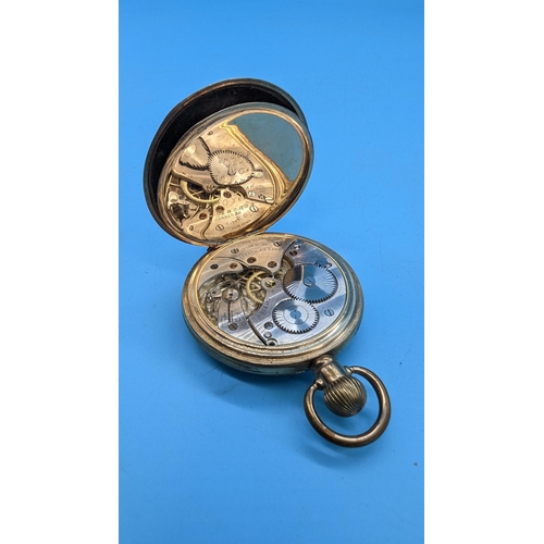 567 - A Gold Plated Pocket Watch 