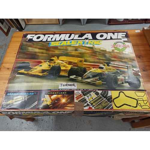 1072 - Scalextric Formula One Set (Silverstone) One Wheel Missing On Car.