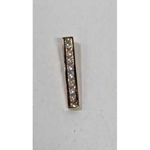 408 - 9ct Gold Pendant with CZ