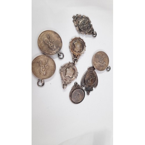 356 - A Collection of Circa 1930's Hallmarked Silver Cycling Medals approx. 80 Grams