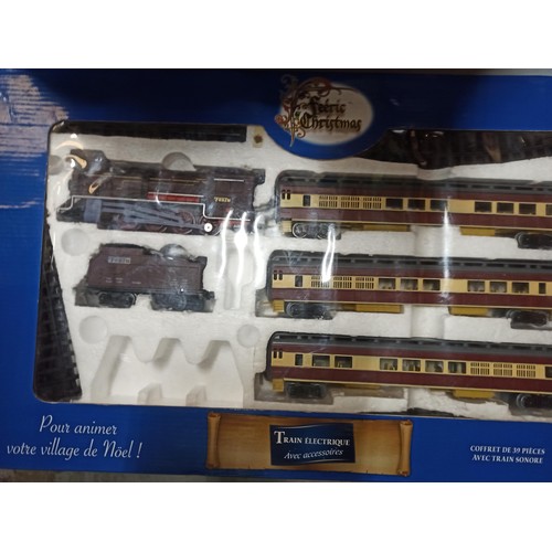 1075 - Train Set x 2. Christmas Train Set With Train Carriges & Track. 1 Set With Train, Rolling Stock & Tr... 