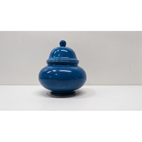 930 - A Vintage Carlton Ware Blue Lidded Pot.