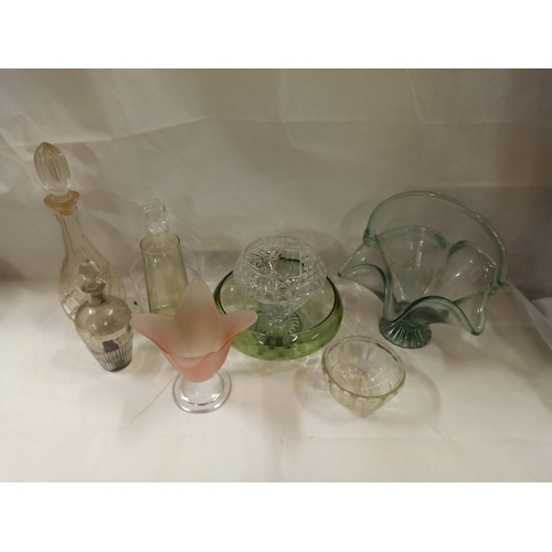 1002 - Mixed Vintage Cut and Decorative Glassware