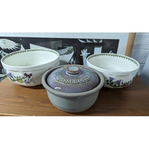 962 - 2 x Campden Ferndown Of Poole Bowls and a 4 Pint Casserole Dish