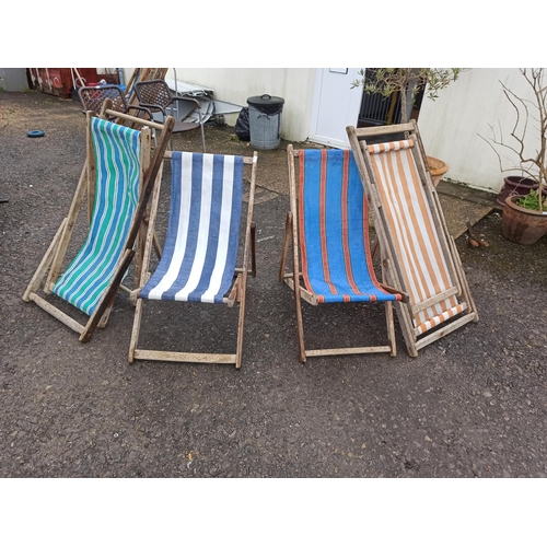 235 - 4 x Vintage Deck Chairs.