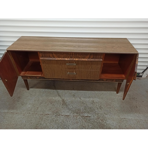 936 - A Vintage Sideboard With 3 Drawers & 2 Cupboards. Made By Stonehill Furniture.
74cm H x 152cm W x 46... 