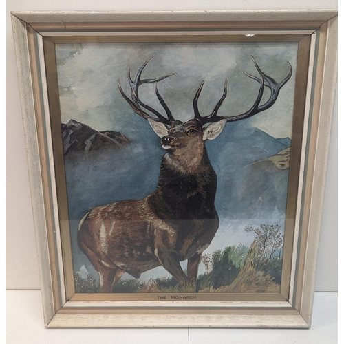 1282 - The Monarch Of The Glen. W.G. Ashford 1927 - Framed Print.
50cm x 60cm.