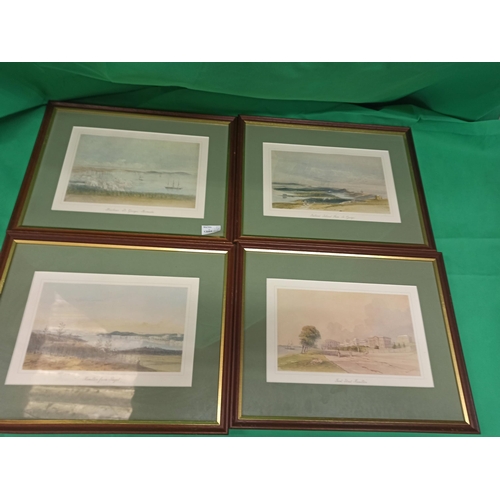 1286 - Framed Pictures Including St Georges Harbour Bermuda, Hamilton From Paget, Front Street Hamilton, An... 