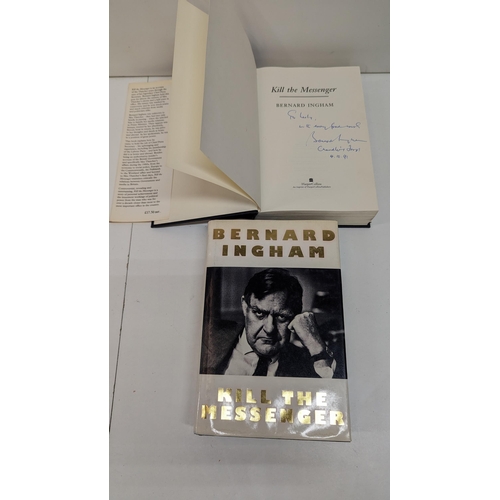 1054 - 2 x Signed Hardback Editions Of Bernard Ingham's 