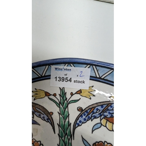 1070 - A Hand Painted Jerusalem Plate and Bowl