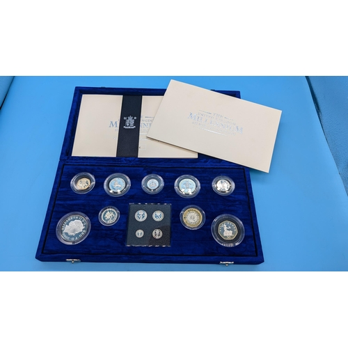 353 - The Royal Mint United Kingdom Millennium Silver Collection Coin Set