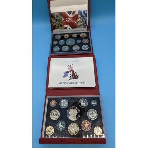 359 - Royal Mint 2006 & 2007 Proof Coin Collections