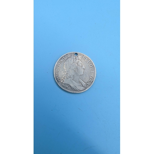 358 - A 1701 William IV Silver Half Crown - Drilled