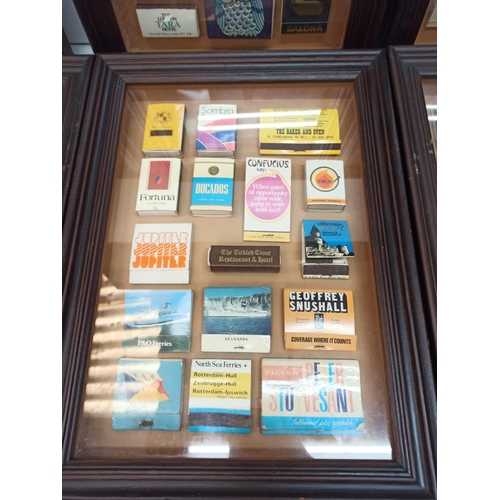 1215 - A Framed Matchbox Collection In Deep Display Frames. 6 In Total.