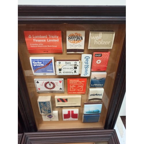 1215 - A Framed Matchbox Collection In Deep Display Frames. 6 In Total.