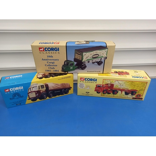 1225 - Corgi Classics Boxed Models Including Bedford TK Scammell Scarab & Leyland 8 Wheeler.