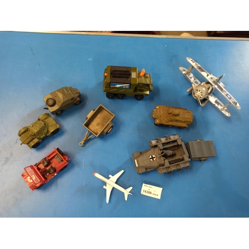 1227 - A Selection Of Dinky & Matchbox Military Models And More.