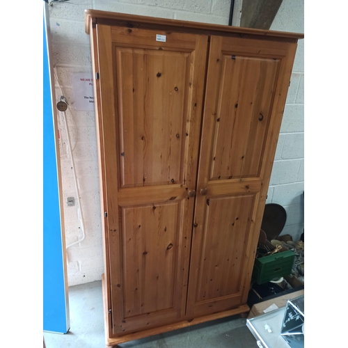 705 - A Pine Wardrobe.
173cm H x 96cm W x 58cm D