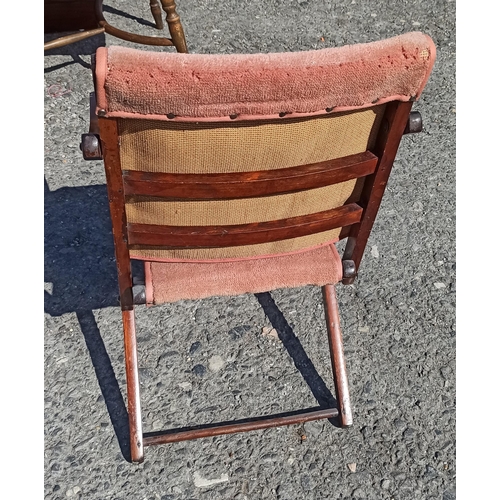 1162 - Folding Campaign Chair