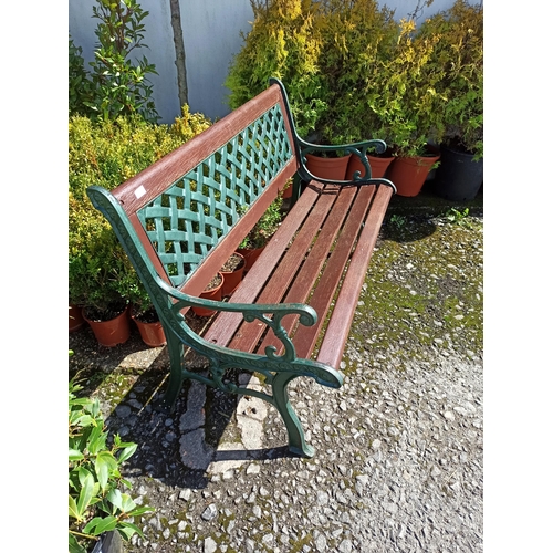 70 - Metal Framed Garden Bench