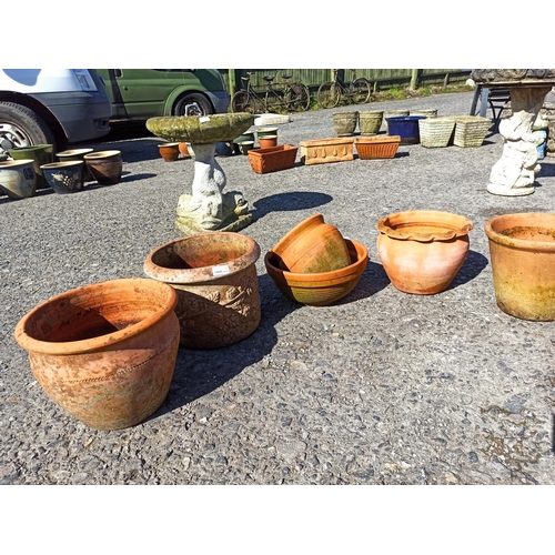 46 - Selection of Clay Pots x 8