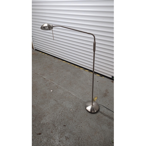 978 - A Brushed Steel Anglepoise Lamp ( requires plug)