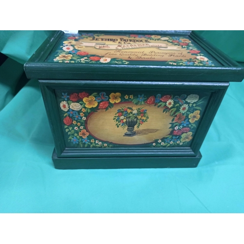 1083 - A Jehhro Burdock Seedman Painted Box.